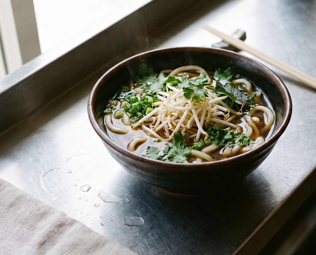 Frisch Japanische Udon Suppe