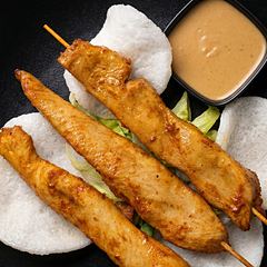 Satéspieße & Erdnusssoße
